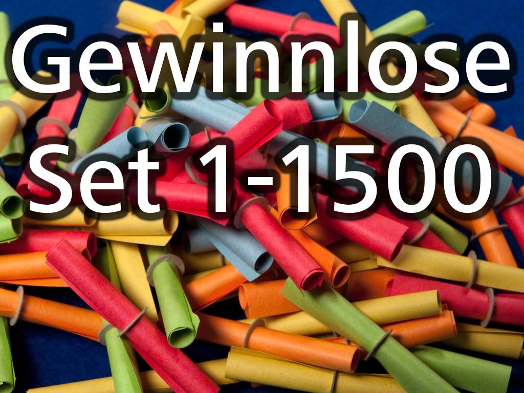 Röllchenlose bunt gemischt, Set 1-1500