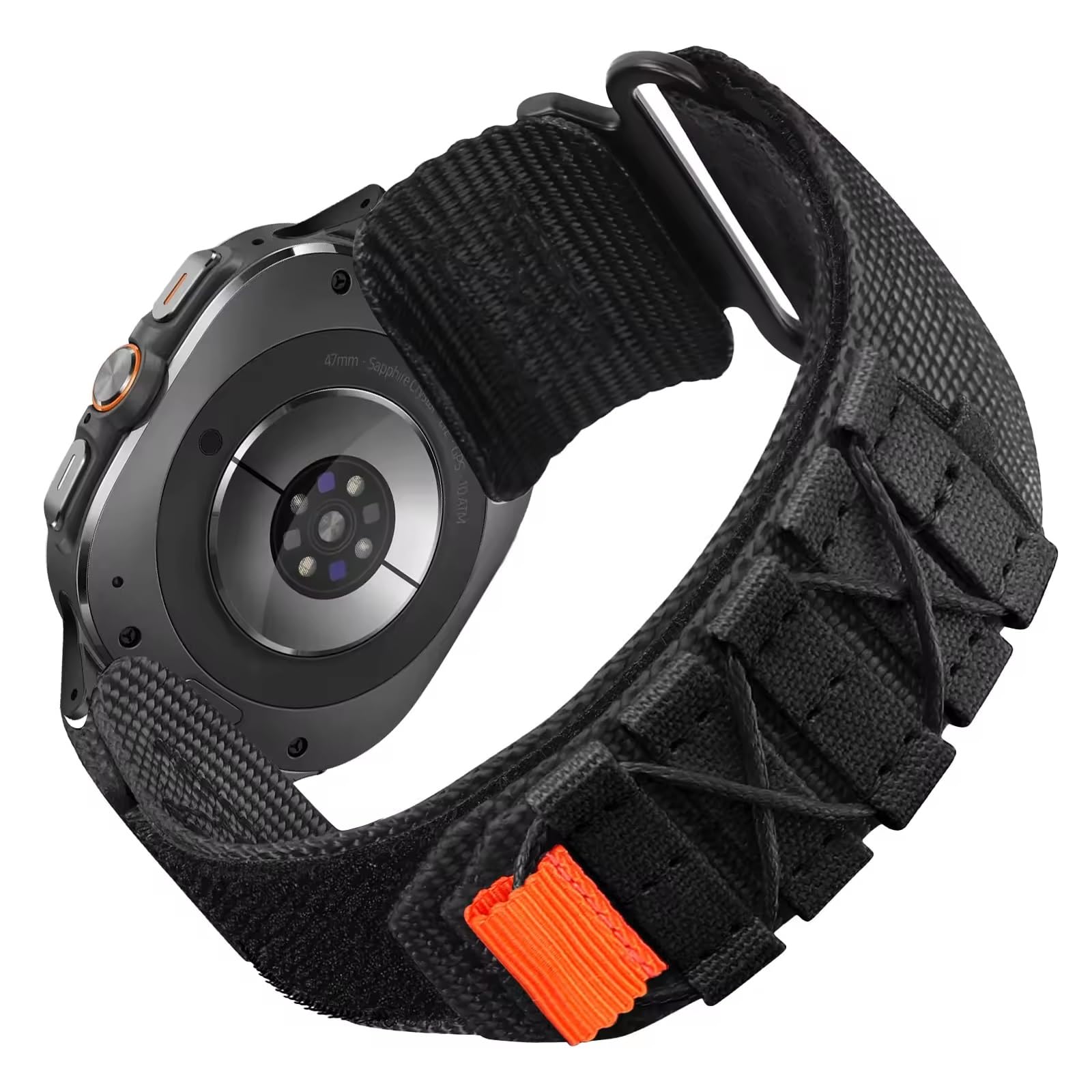 ZAPPER Sports Rugged Strap Compatible with Samsung Galaxy Watch Ultra (47mm). Rugged Nylon Woven Loop Strap. For Samsung Galaxy Watch Ultra (Black - Black Connector) (B0DBLHTWSS) Amazon Price History, Amazon Price Tracker