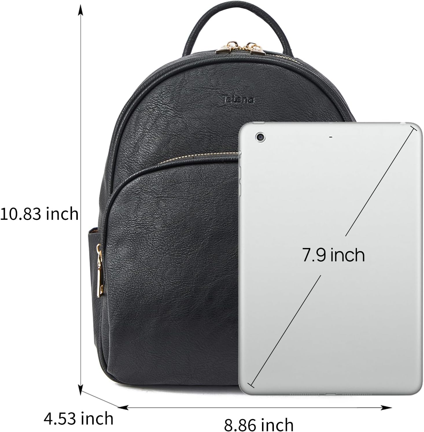 Telena Small Backpack Purse for Women Girls Cute Mini Leather Backpack Travel Shoulder Bags