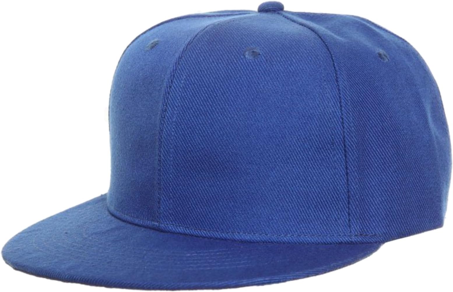 FSHN HEADGEARRoyal Blue Snapback Flat Peak Baseball Cap (one Size Adjustable)
