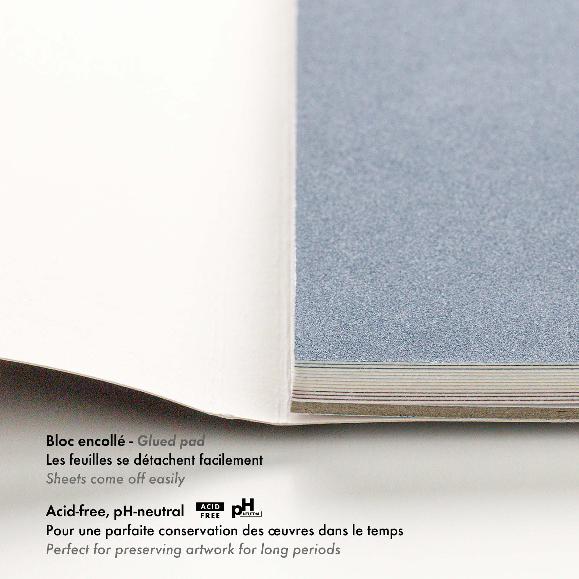 Clairefontaine 96111C Zeichenblock Pastelmat 24x30cm 12 Bogen sortiert – Bild 2