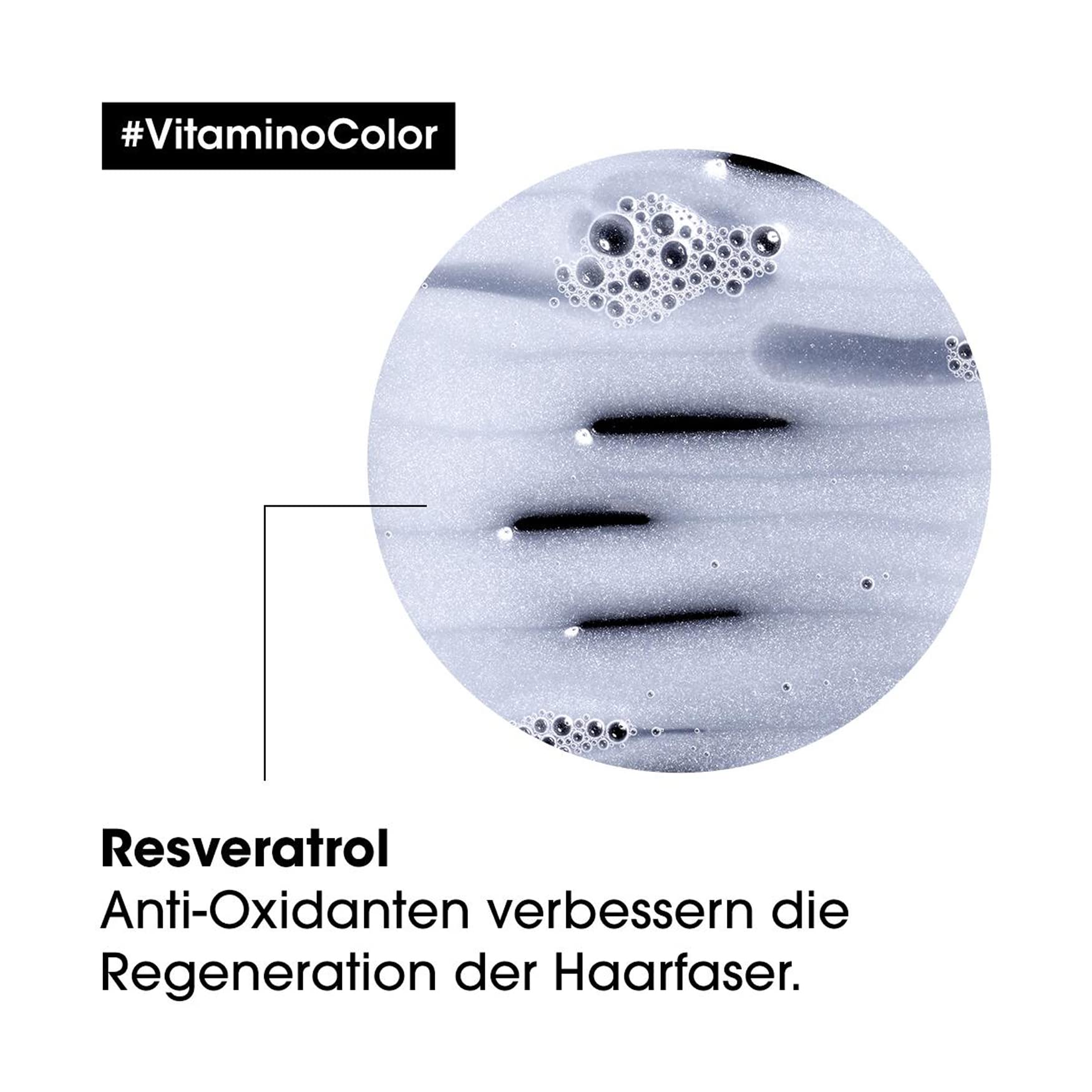 L'Oréal Professionnel | Pflegeset für coloriertes Haar, Mit Resveratrol, Serie Expert, Vitamino Color Shampoo 300 ml & Conditioner 200 ml