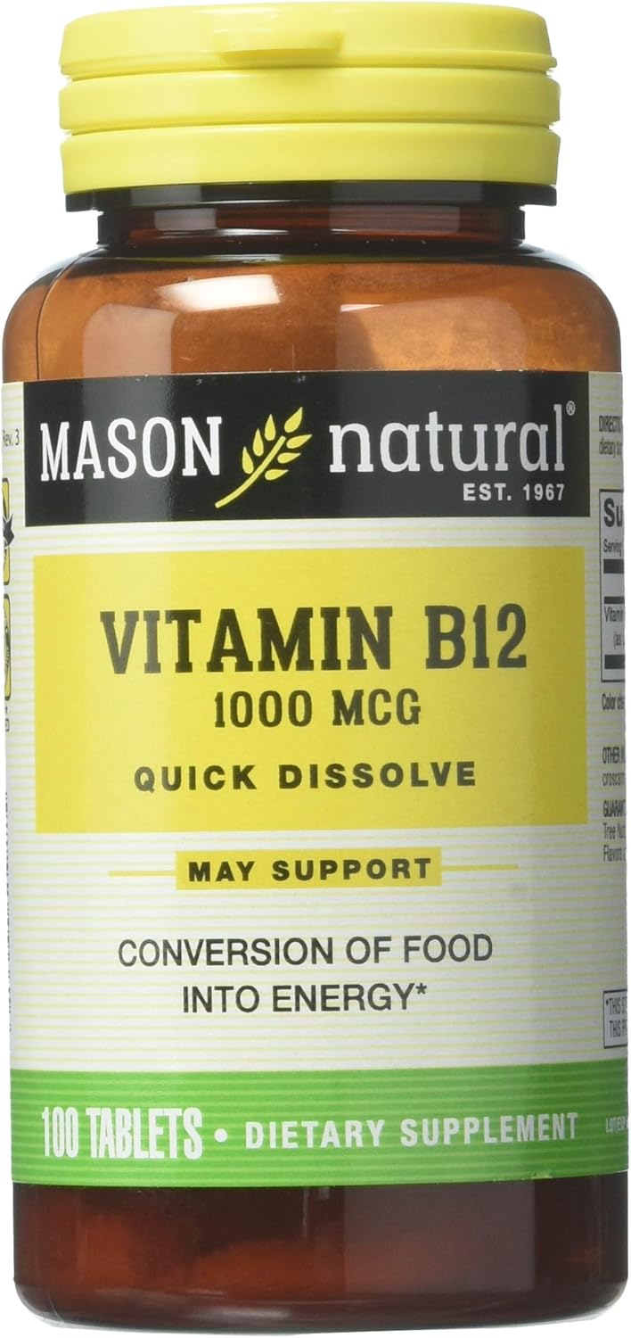 MASON NATURAL Vitamin B12 1000 mcg Quick Dissolve Hong Kong Ubuy