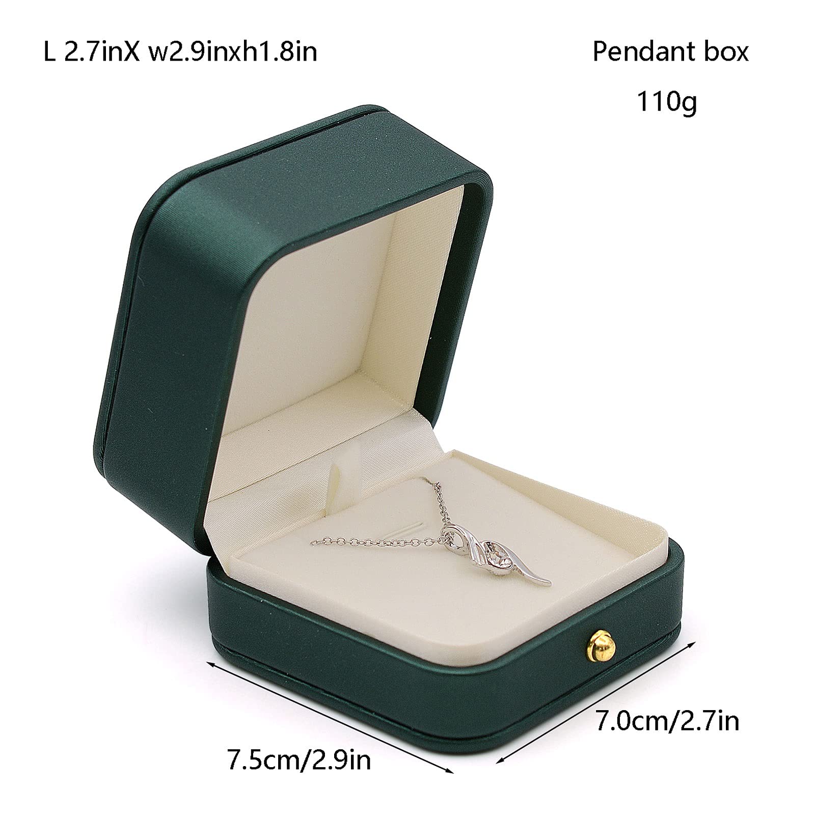 Scatola di Gioielli Contenitore Di Gioielli PU Box Anello In Pelle, Gioielli In Velluto Per Proposta Di Fidanzamento, Matrimonio Regalo-gioielli Custodia Custodia Anello Anello Orecchini Gioielli Punt