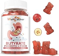 Vista 8 de Gomitas de butirato Suplemento para la salud intestinal butirato con probióticos y fibra prebiótica gomitas para mujeres y hombres sin azúcar Apoyo