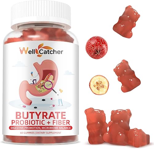 Miniatura 8 de Gomitas de butirato Suplemento para la salud intestinal butirato con probióticos y fibra prebiótica gomitas para mujeres y hombres sin azúcar Apoyo