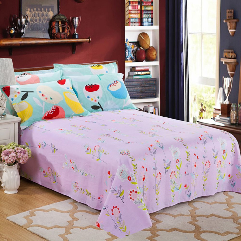 Drap en coton double 230x245cm pour chambre parentale cocooning