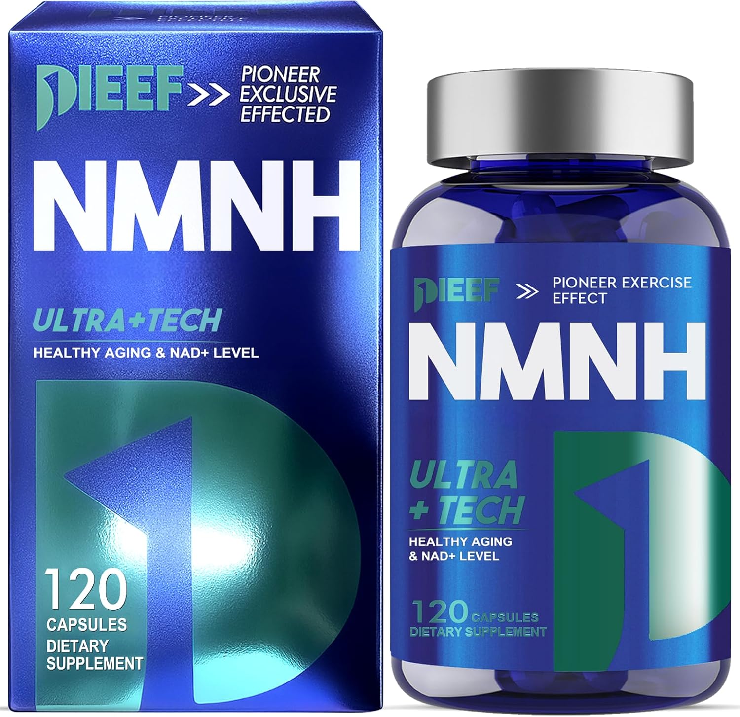 NMNH Ultra Strength 1000 mg — NAD+ Booster, 120 Kapseln