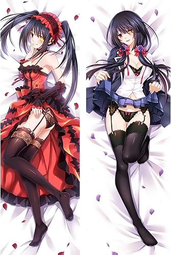 Anime Tokisaki Kurumi Date A Live Dakimakura - Funda de almohada corporal para abrazar