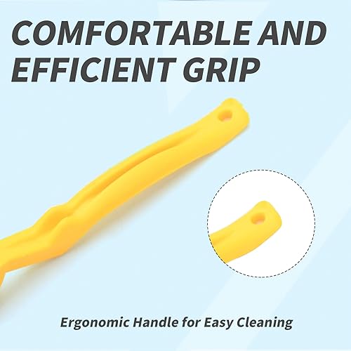 Miniatura 6 de Juego de 4 cepillos de limpieza pequeños para uso doméstico, cepillos de esquina para cocina, juego de cepillos para fregar