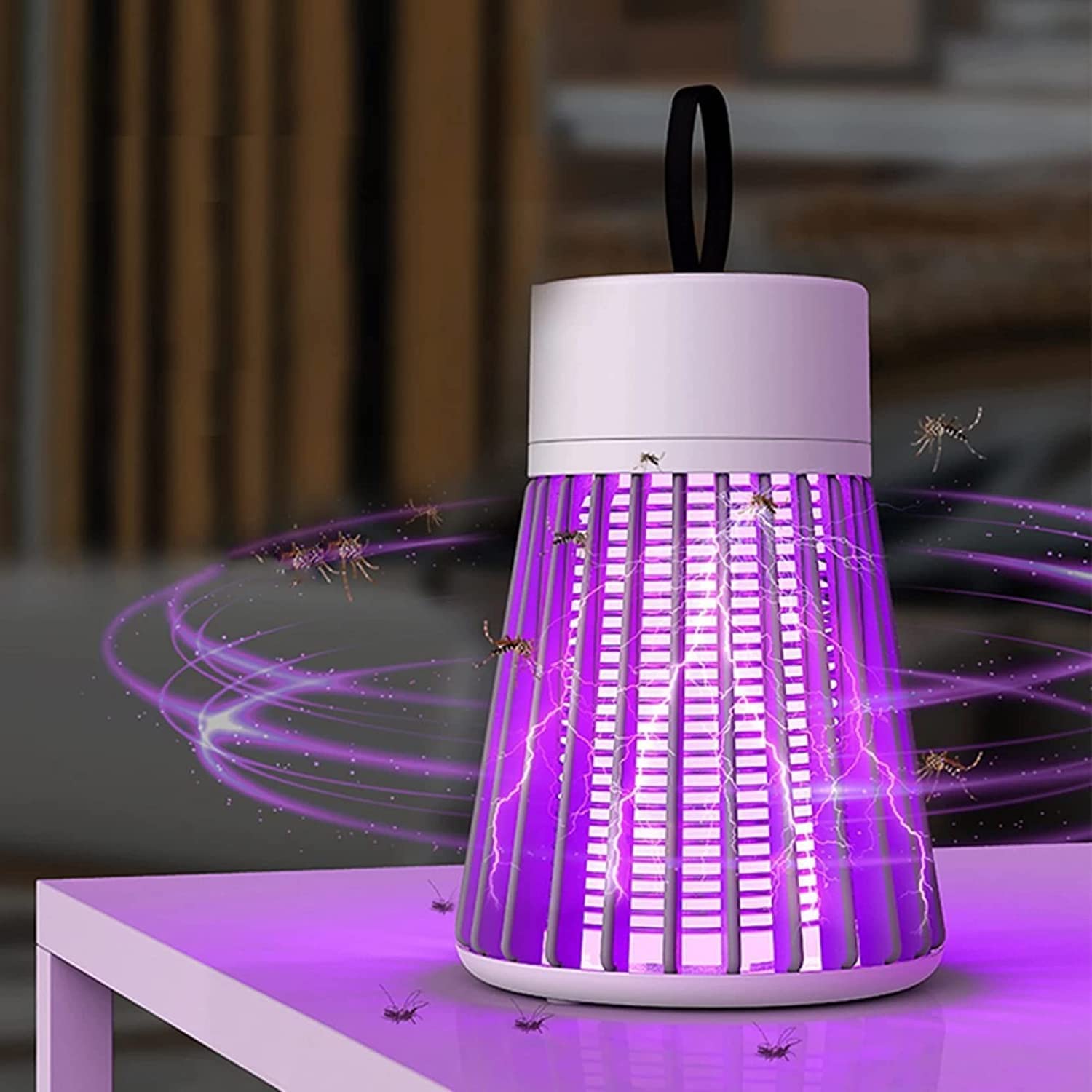 TNGLOV Rechargeable Mosquito and Fly Killer with LED Light | Electric Shock Mosquito Killing Lamp | USB Powered Portable Mosquito Killer Lamp | UV Light Mosquito Night Lamp | Insect Killing lamp (B0CQ8RR4ND) Amazon Price History, Amazon Price Tracker