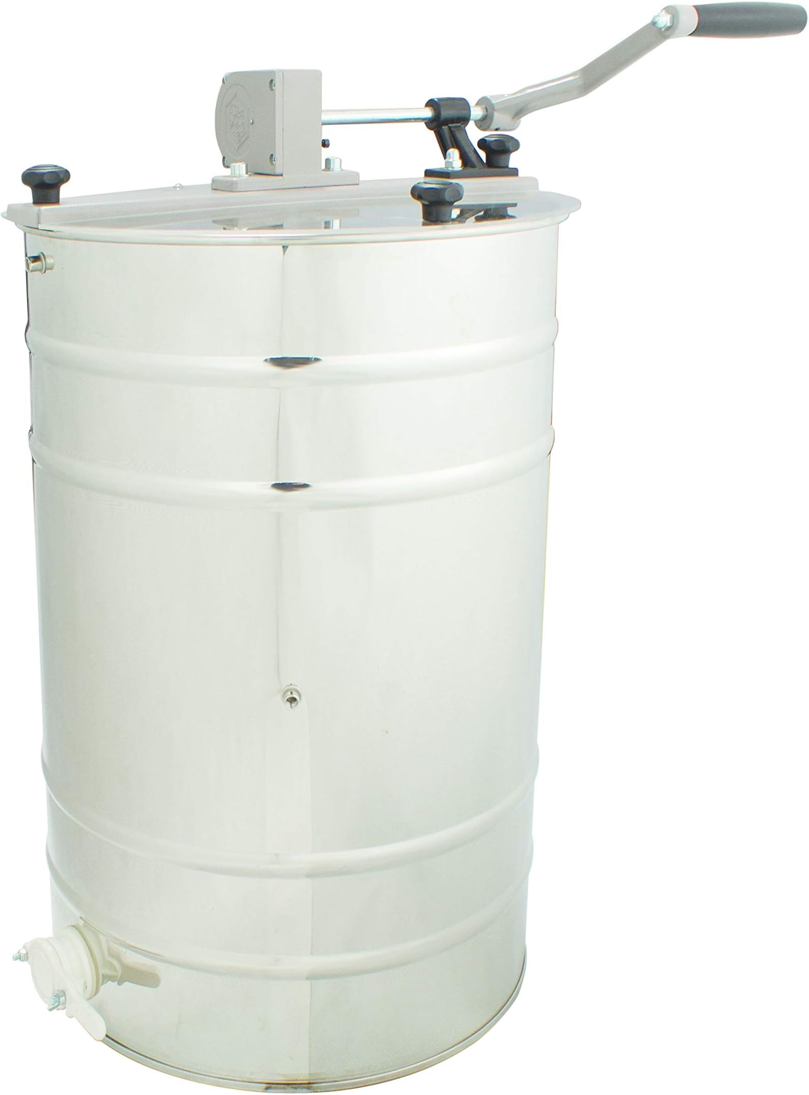 Lyson Stainless Steel 4-Frame Honey Extractor Hand Crank