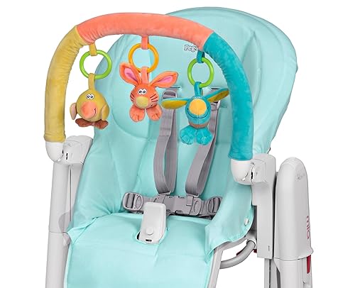 Miniatura 3 de Peg Perego Tatamia Kit-High Chair Accessory-Soft Seat Cover &amp; Play Bar-Rosa (Light Pink)