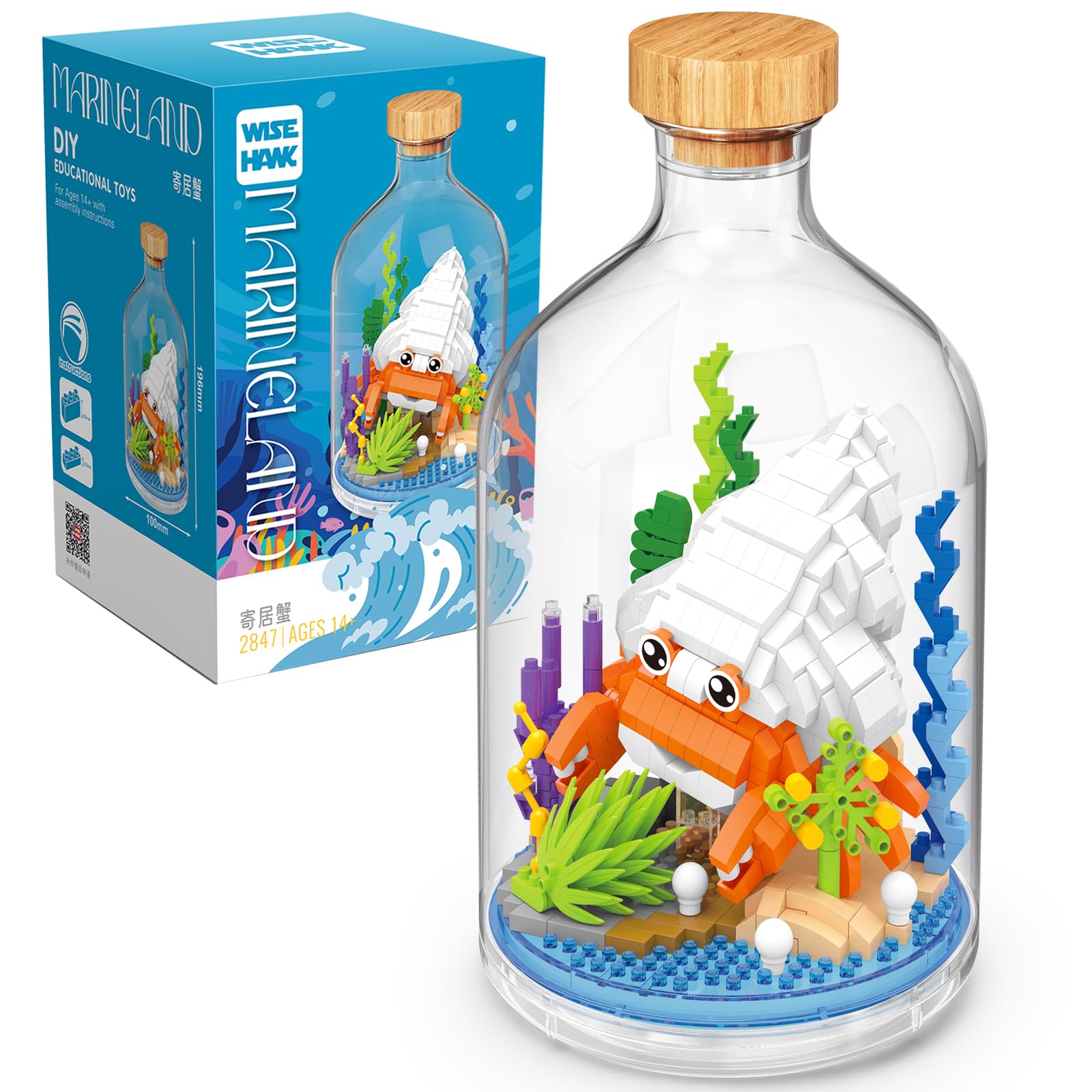 Amazon.com: OLTLYUNH Creative Fish Toy Building Set,Adult Mini