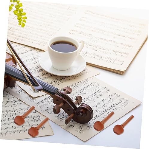 Miniatura 7 de Abaodam 20 piezas de afinadores de violín de madera, clavijas de violín, clavijas de afinación de repuesto para violín, clavijas de afinación