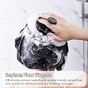 KBS Hair Scalp Massager Shampoo Brush with Soft Silicone Bristles for Anti Dandruff Removal Head Massager Prevents Hair loss for Men, Women (BLACK) gallery image
