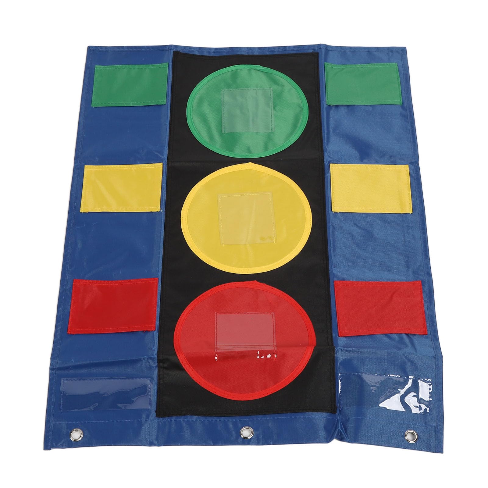 XHTLLO Behavior Management Tool for Classroom, Stoplight Learning Pocket Chart with Dry Erase Cards and Pen