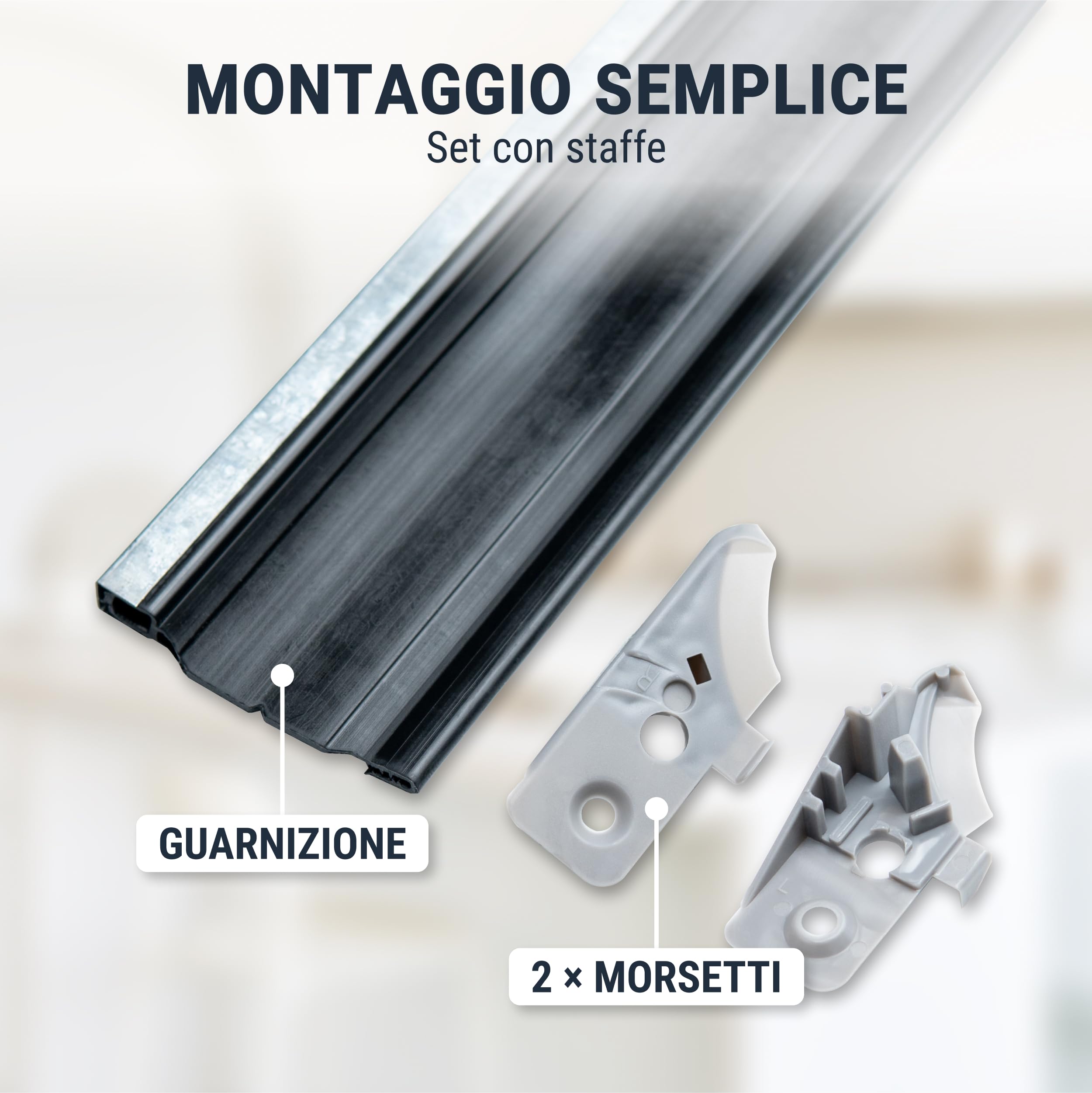 Guarnizione Porta Lavastoviglie Inferiore DL-pro | Ricambio Per Bosch E Siemens 00298534 | Gomma 560x25x105 Mm | Compatibile Con Logixx, Classixx, Extraklasse E Altri | Sostituzione Semplice