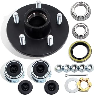 5x4.5 Trailer Hub Kit for 3500 lb 1-1/16'' to 1-3/8'' Tapered Axle