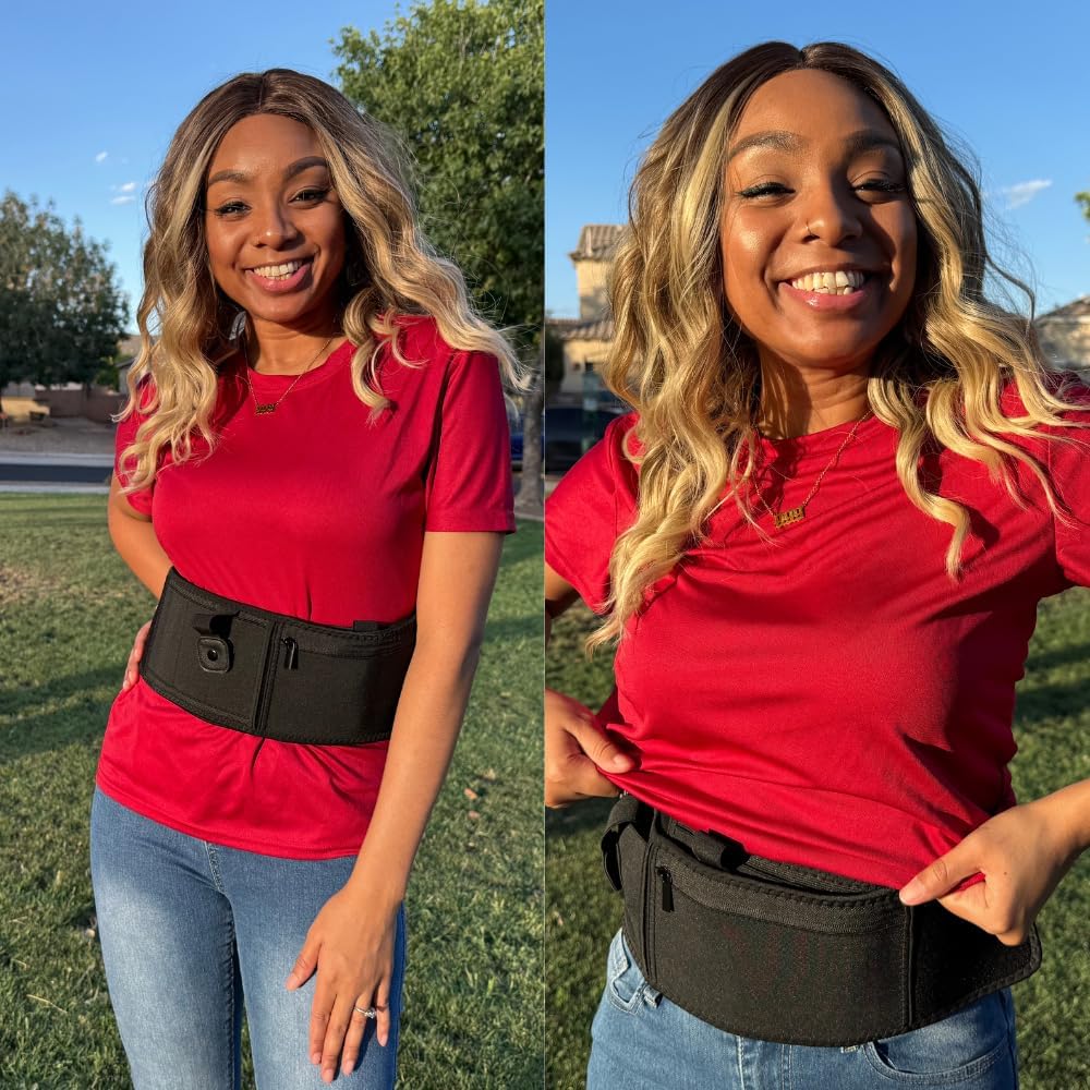 Dinosaurized - Dinosaur 5-in-1 Holster Comfortable Neoprene Waistband, fits Glock, Smith & Wesson, Taurus, Ruger and More - for Running, Jogging, Hiking. Ideal for Men & Women.