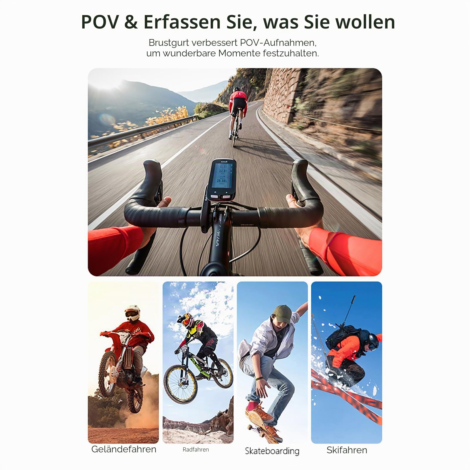 Osmo Action-Brusthalterung, Cross-Body-Gurt, Brustgurt mit magnetischem Schnellverschluss, für DJI Osmo 360 Action 5 Pro 4 3, Fahrrad, Motorrad, Radfahren, Wandern, Zubehör