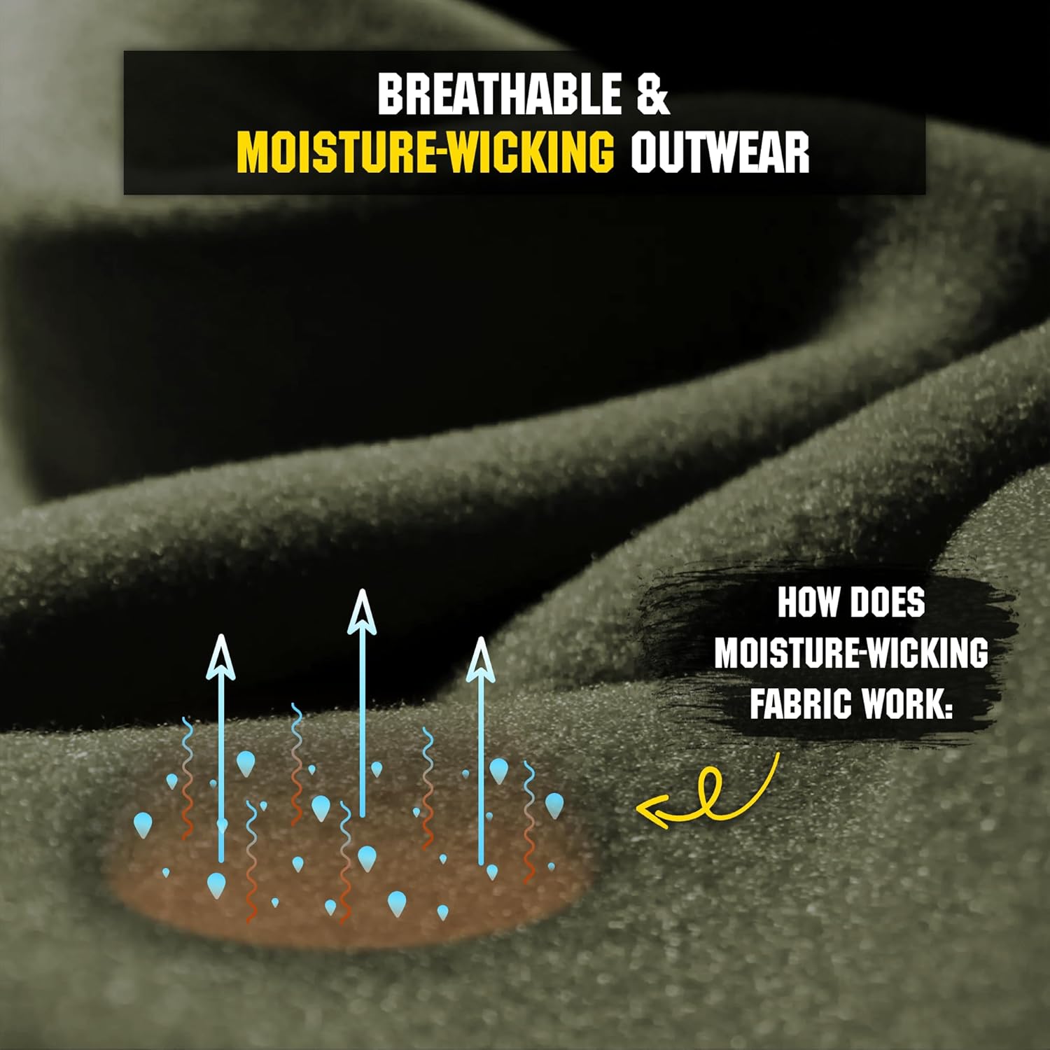 M-Tac Men's Tactical Fleece Pullover – Polartec Micro Series 1/4 Zip Underwear Sweater - Image 3