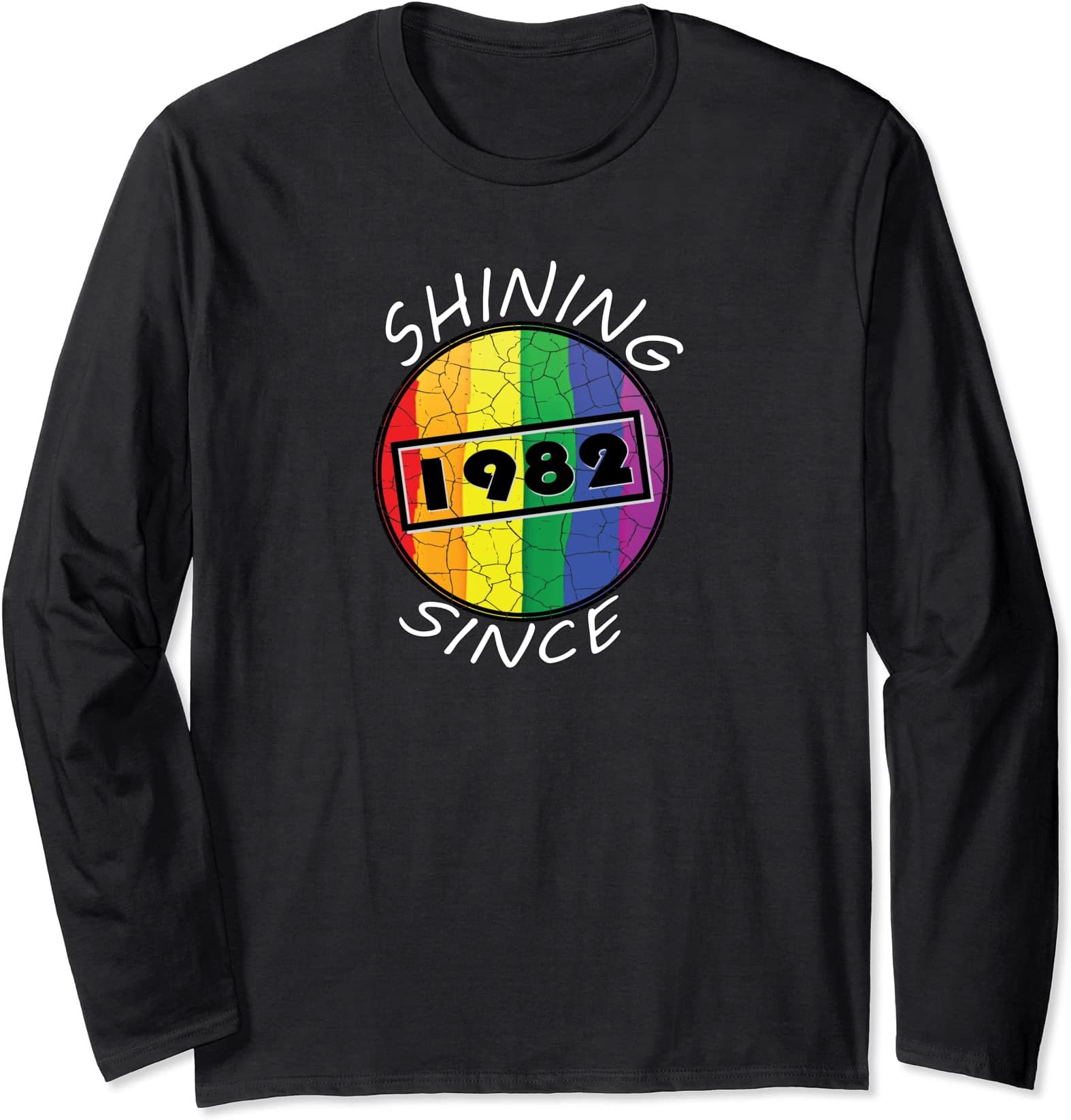 Shining Since 1982 for 39 Years Old Born in 1982 LGBTQ Pride Long Sleeve T-Shirt