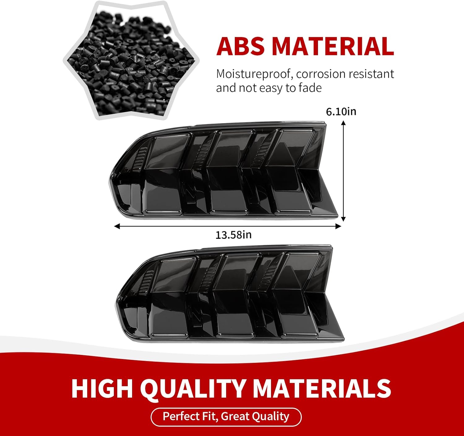 Tail Light Covers Rear Taillight Lamp Guards Trim Compatible with Ford Mustang 2024 2025 Exterior Accessories, Smoked Black