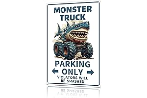 Boys Room Decor Monster Jam Metal Tin Sign