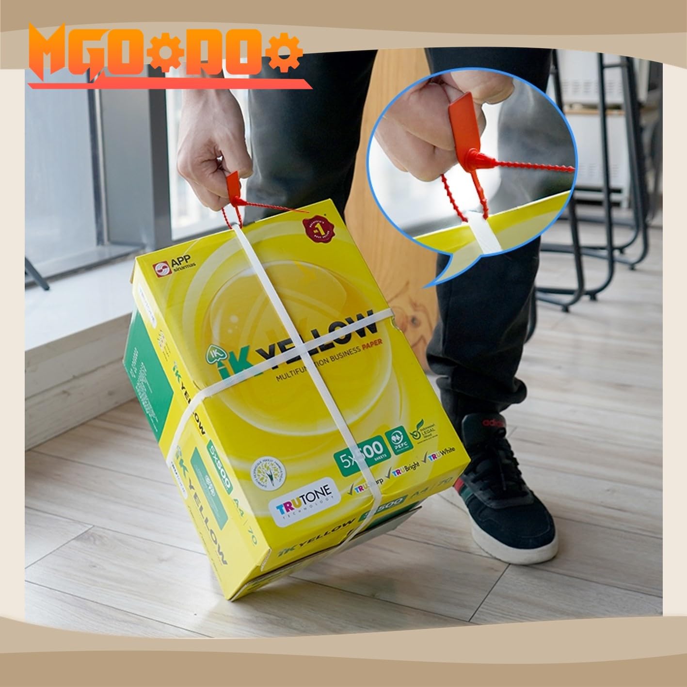 Mgoodoo 500 x Numbered Plastic Security Seals Red Lettering Self Locking Fire Extinguishers Vehicle Doors Storage Boxes - Image 4