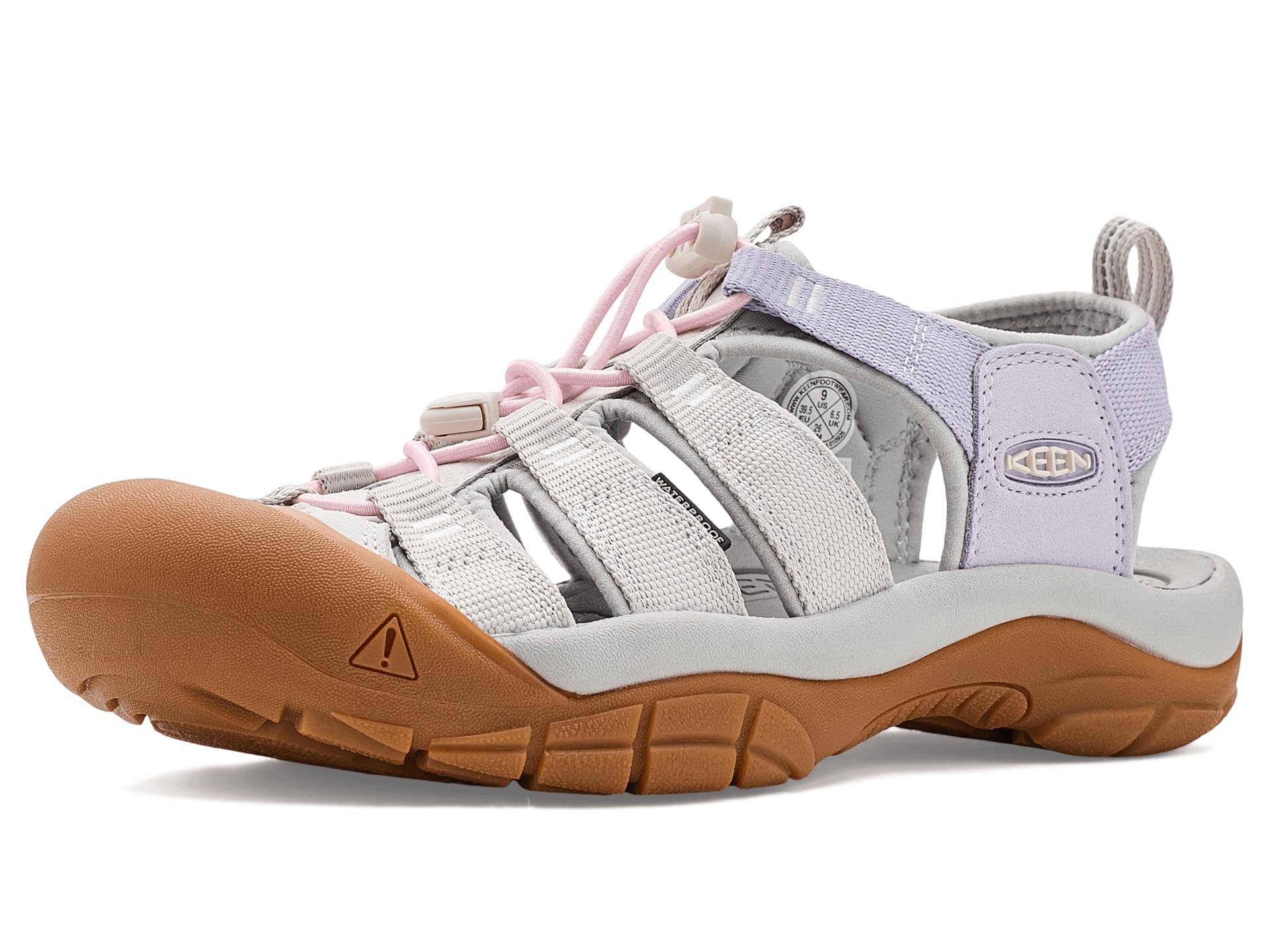 KEEN Women's Newport H2 Closed Toe Water Sandals, Tri-Block Vapor, 11