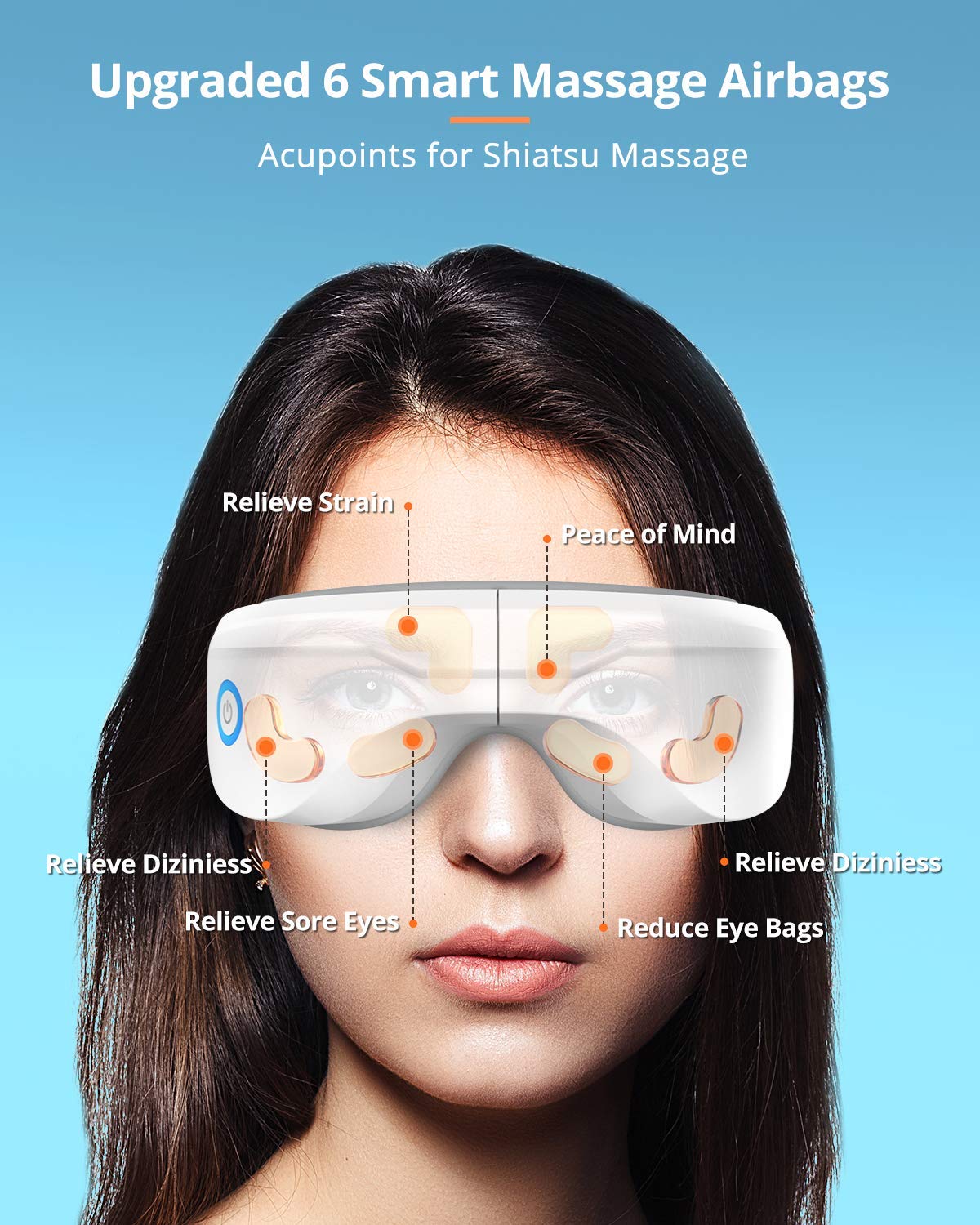 Eye Massager with Heat, Latumab Eye Therapy Massager with Compression
