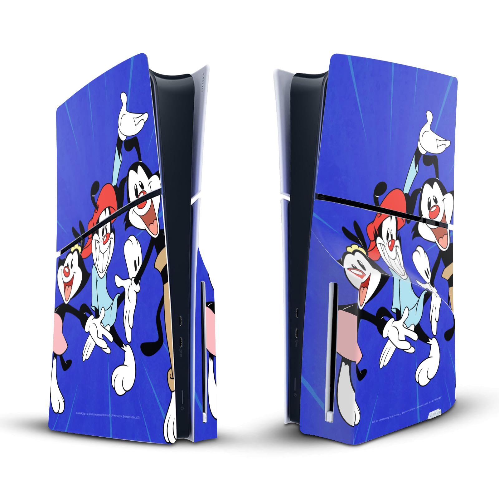 Peau vinyle Animaniacs pour protéger et relooker la PS5 Slim