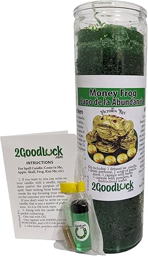 Vela vestida de rana del dinero - Sapo para La Abundancia