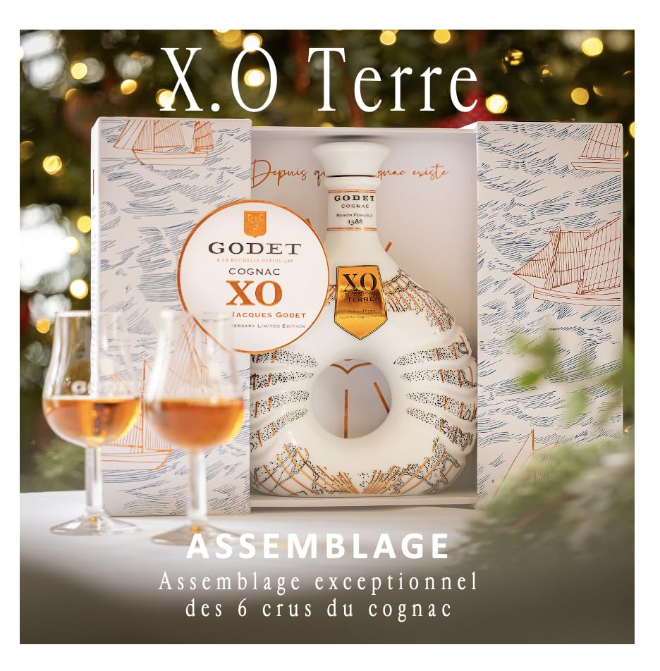 Godet XO TERRE mit Geschenkverpackung Cognac (1 x 0.7 l)