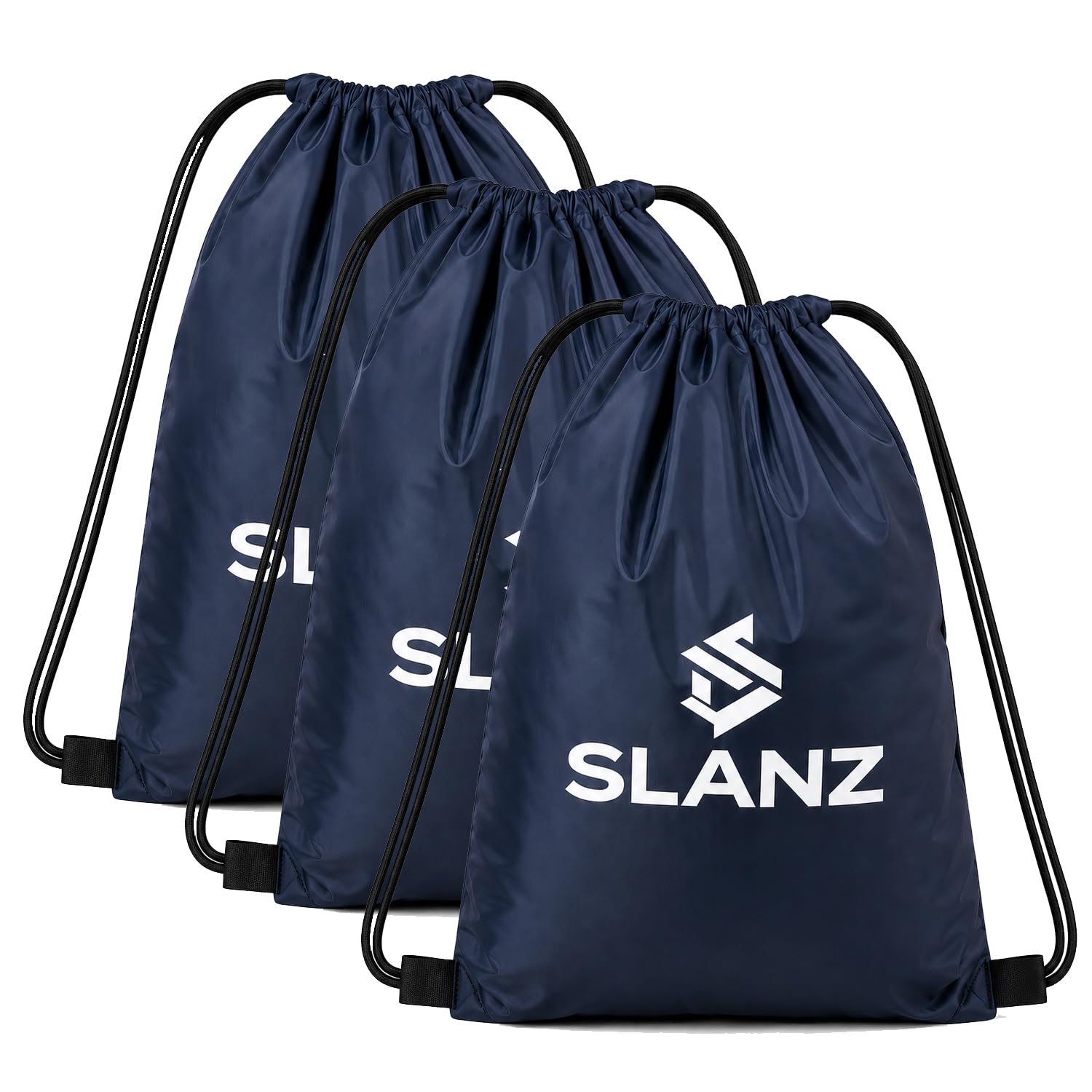 Drawstring Gym Bag (Pack of 3) | Lightweight Multipurpose Sports Backpack | Water-Resistant String Bag for Travel, School, Swimming, Hiking, Cycling, Skating & Daily Use Backpack |NAVY BLUE-image-5