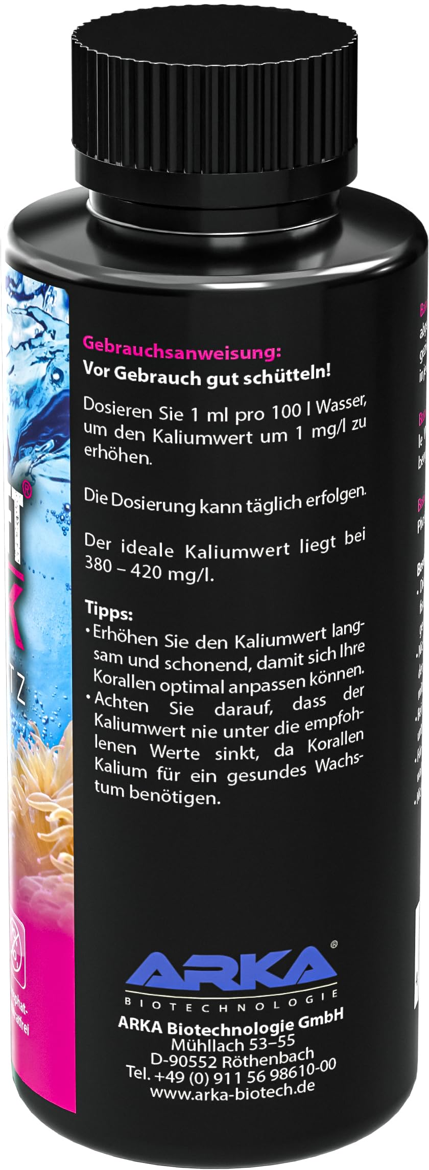 MICROBE-LIFT - Basic K - Dodatek potasu dla regularnego zwiększania poziomu potasu w każdym akwarium słonowodnym - Zawartość: 118 ml