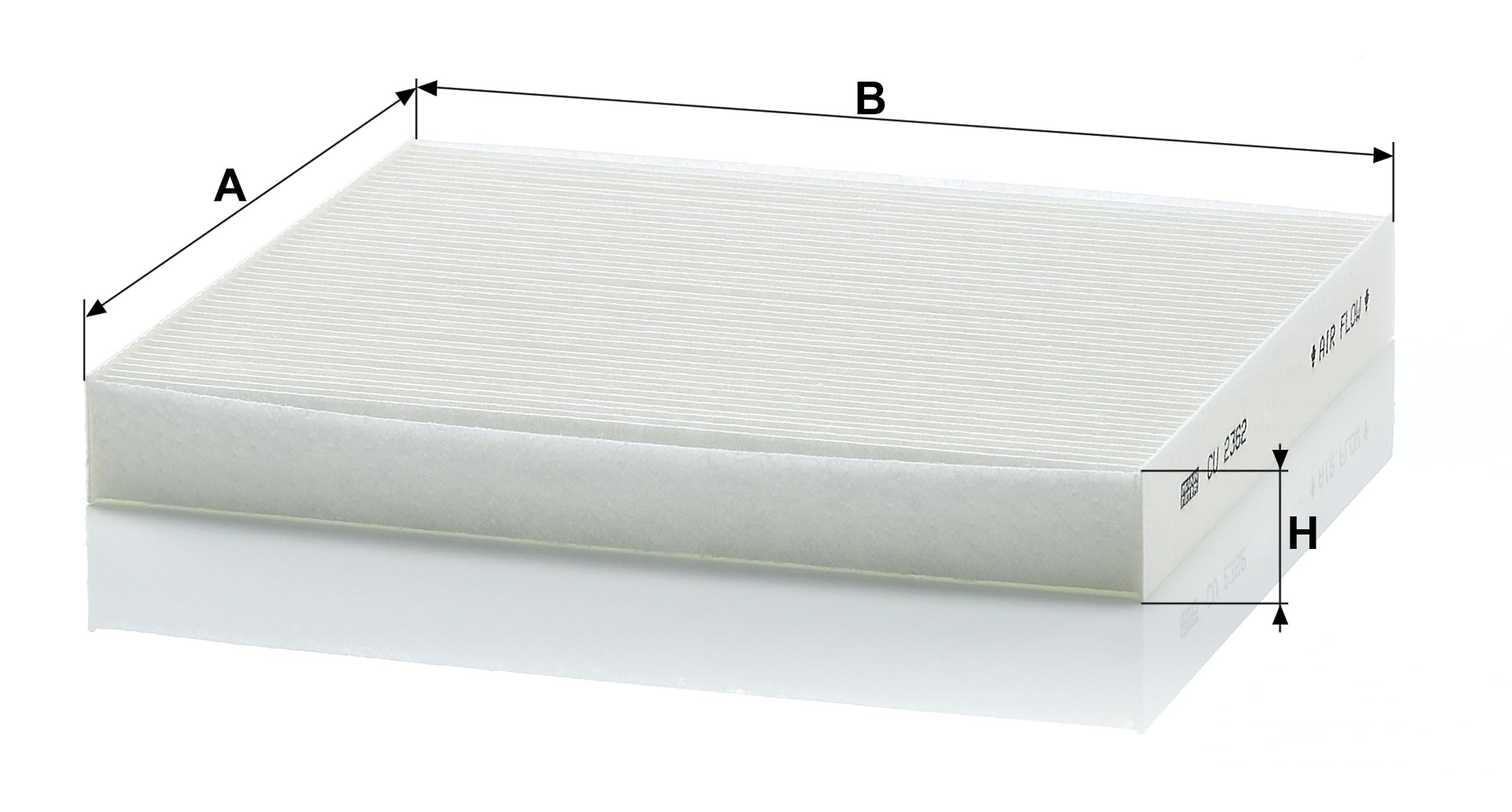 MANN-FILTER CU 2362 Filtro abitacolo Filtro particellare, 221