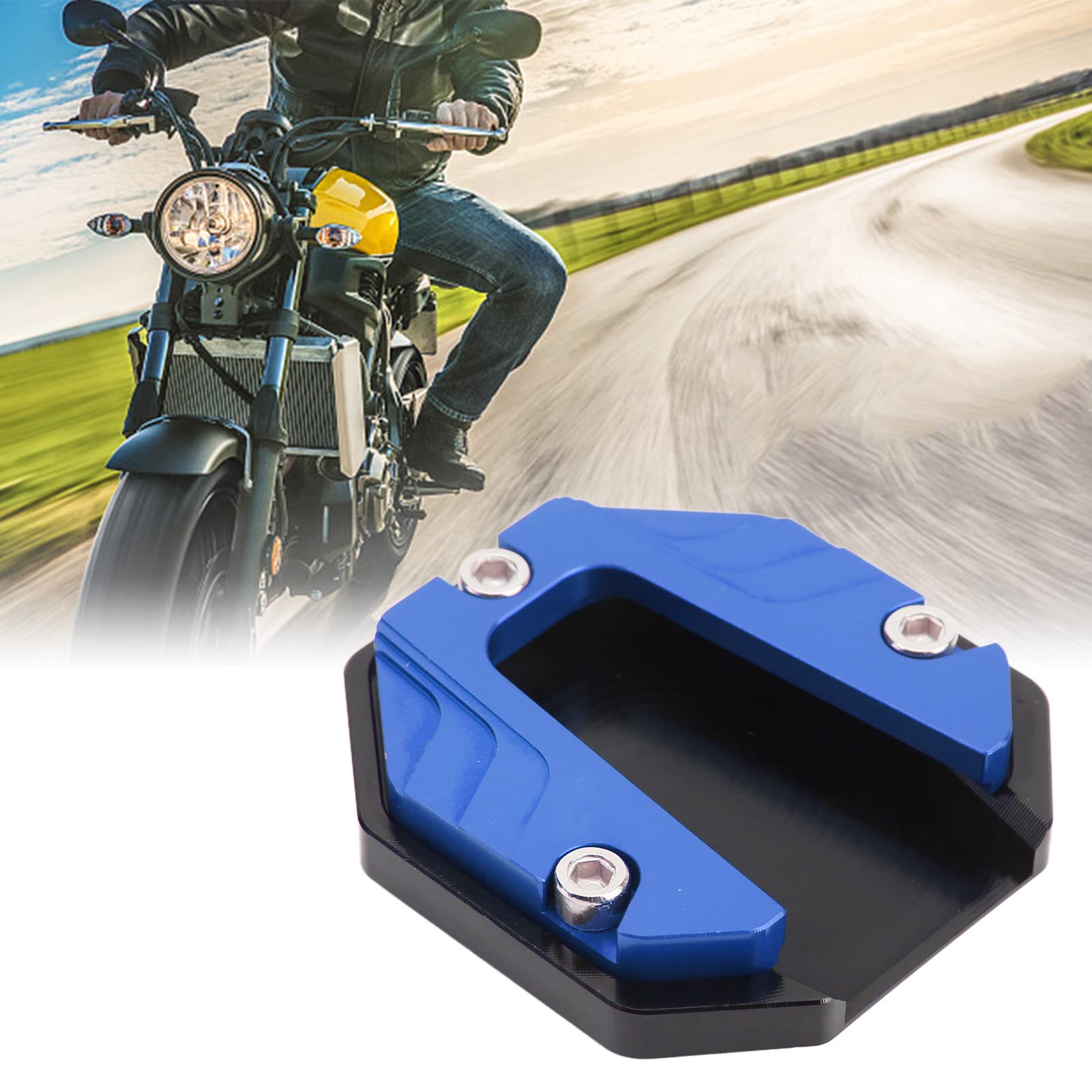 Plaque Support Béquille Moto - Extension Pied élargi Pour Sols Mous, Alliage Alu