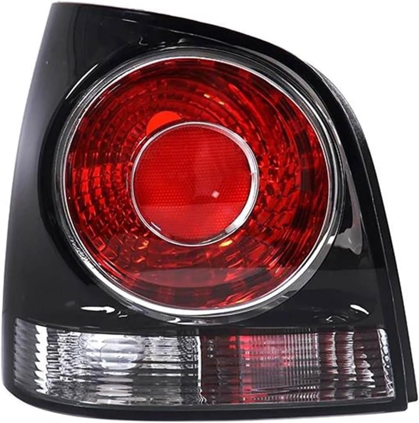 Car Tail Light Assemblies for VW Polo 2006 2007 2008 2009 2010,LED Tail Lights Brake Lamp Replacement Taillights Rear Brake Lamp Taillight Rear Reverse Stop Brake,Black-Left