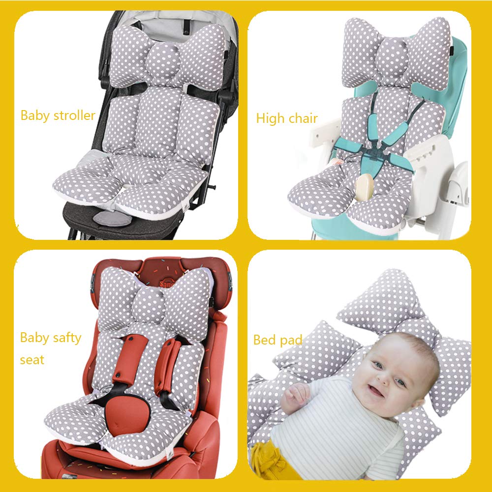 Omkeerbaar zitkussen voor kinderwagen Universeel matras