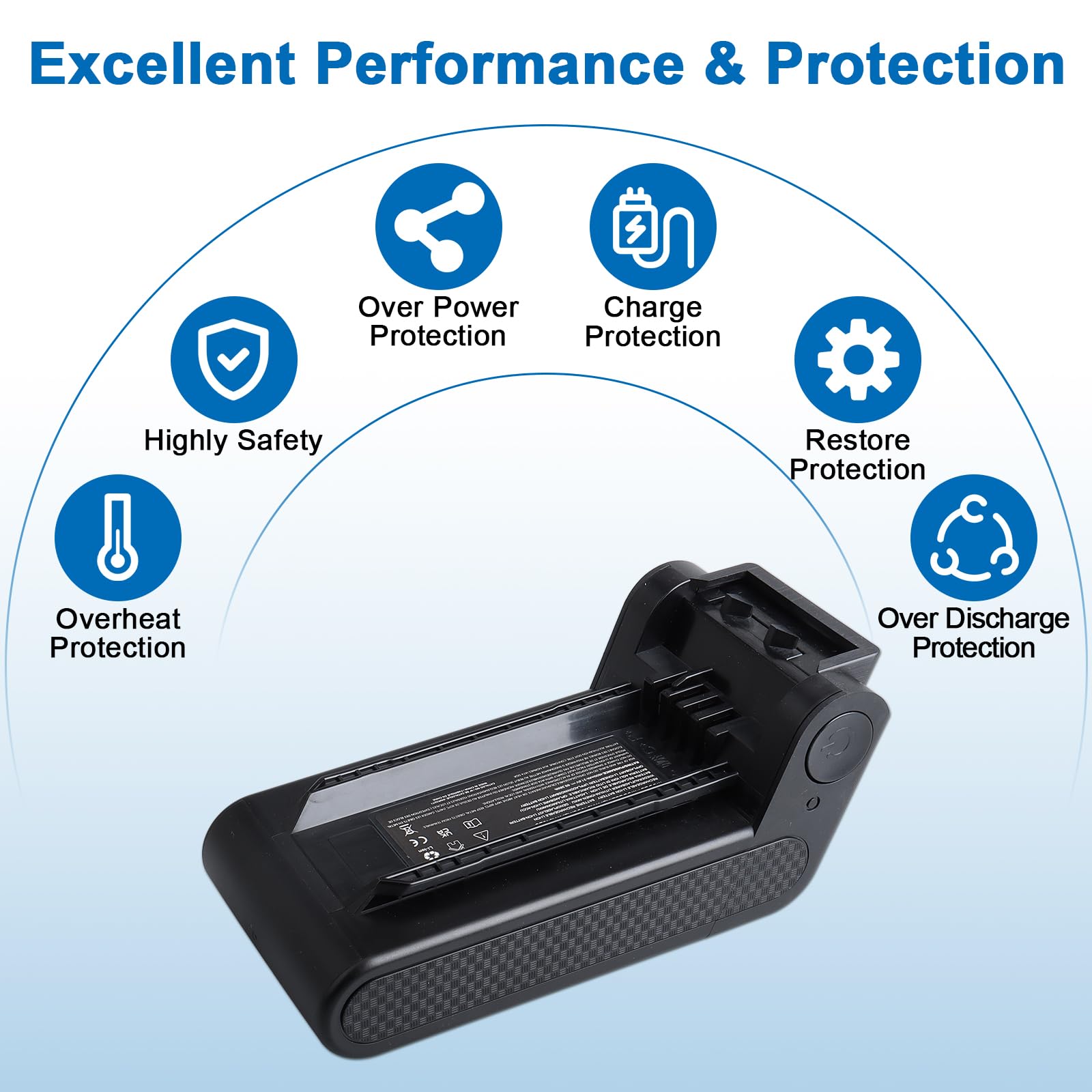 21.6V 4600mAh XBATR640EU Ersatzakku Kompatibel Mit Shark IP1251 IP1250 IP1255 IP1251C IP1220 IP1220C IP3251 IP3251C IP3225 IP3124 IP3252 Staubsauger, Ersatzakku-Zubehör for Staubsauger