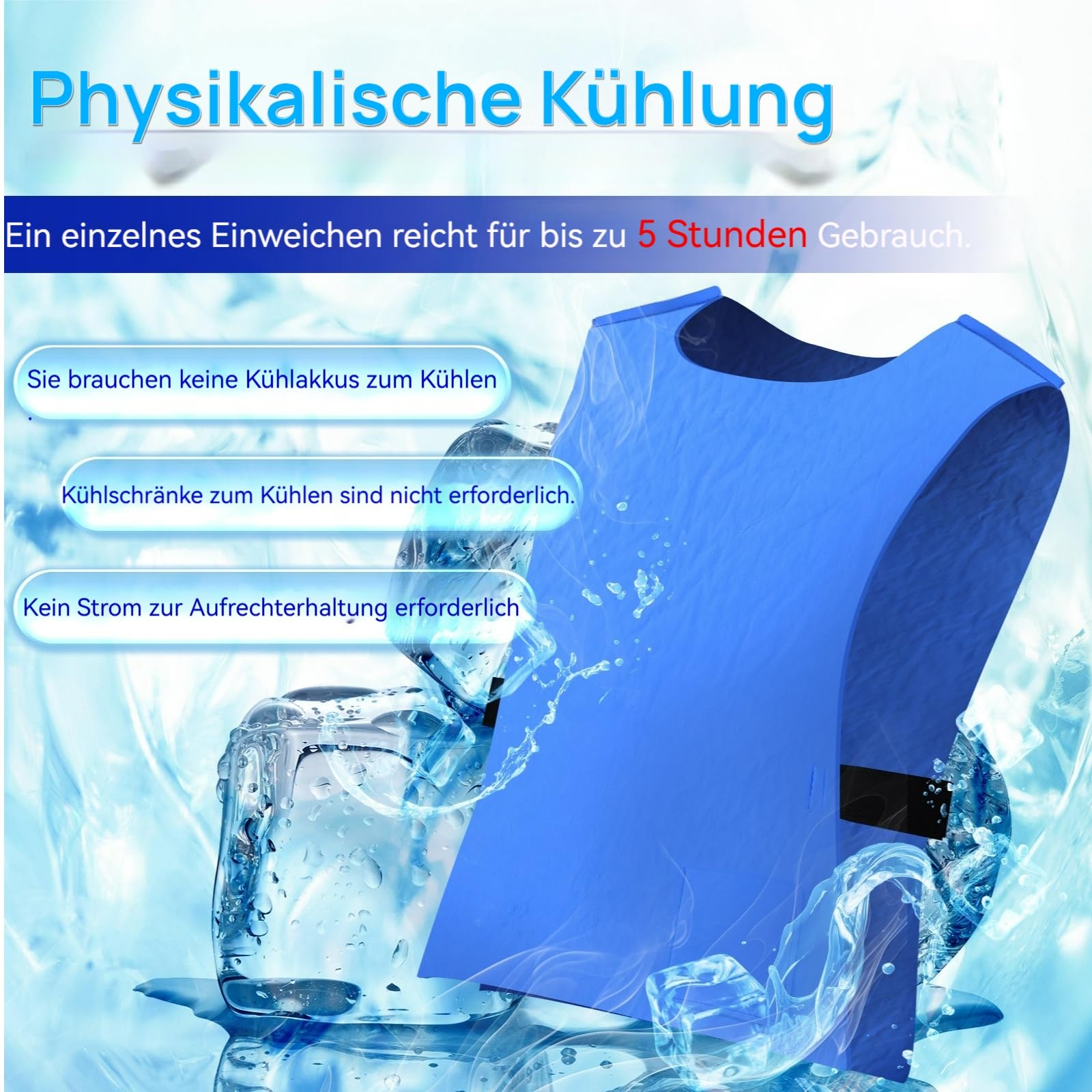TeamSky Chaleco refrigerante para verano para hombre y mujer, chaleco de hielo transpirable para trabajo al aire libre, deportes y pesca