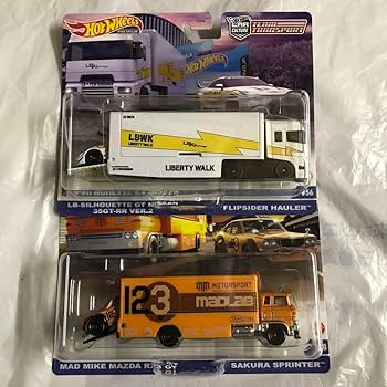 Amazon.co.jp: 【、2種セット】ホットウィール トランスポートrx-3