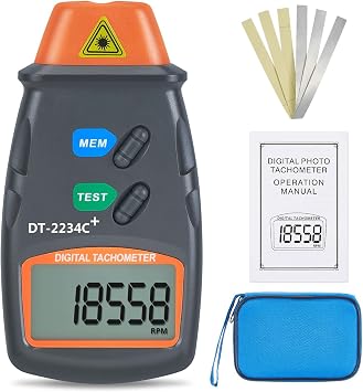 AGPtek Professional Digital Laser Photo Tachometer Non Contact RPM Tach