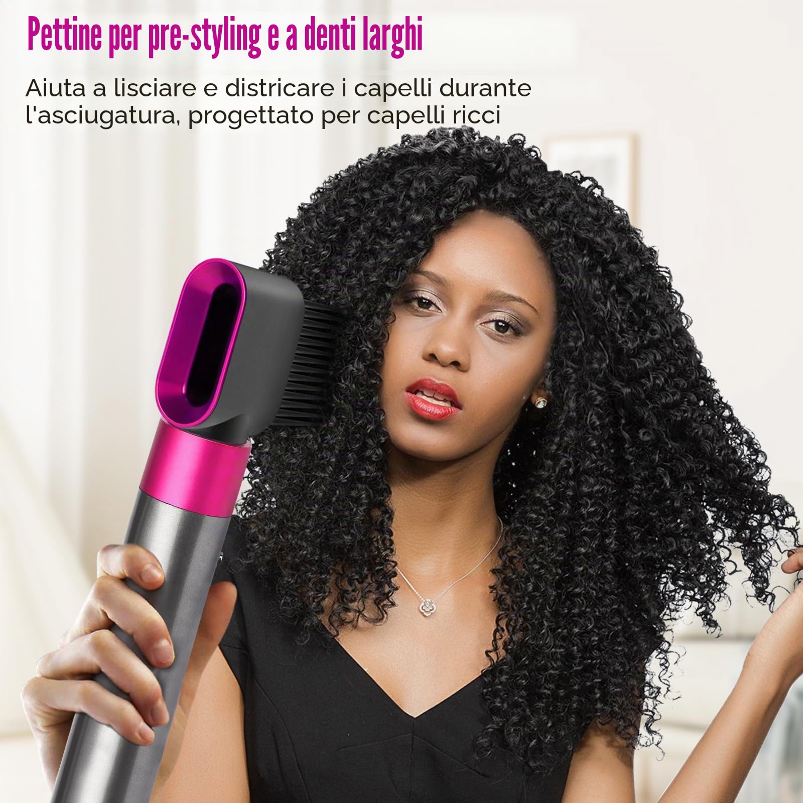 Pre-Styling Trockneraufsatz Düse mit Kamm für Dyson Airwrap Styler HS01 HS05 HS08 Rotierende Lockenwickler Haarstyler-Zubehör