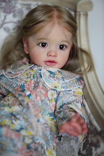 Pinky Lifelike - Muñecas de bebé Reborn de 26 pulgadas y 26.0 in, adorable muñeca de silicona para niños pequeños, aspecto realista, muñecas de bebé