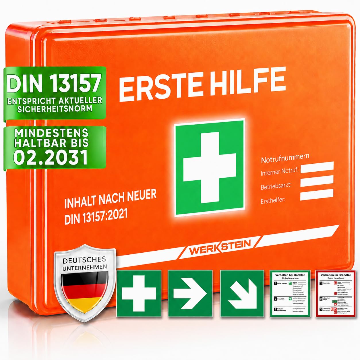 Erste Hilfe Koffer - Erste Hilfe Kasten - Verbandskasten - Erste Hilfe Set - 13157