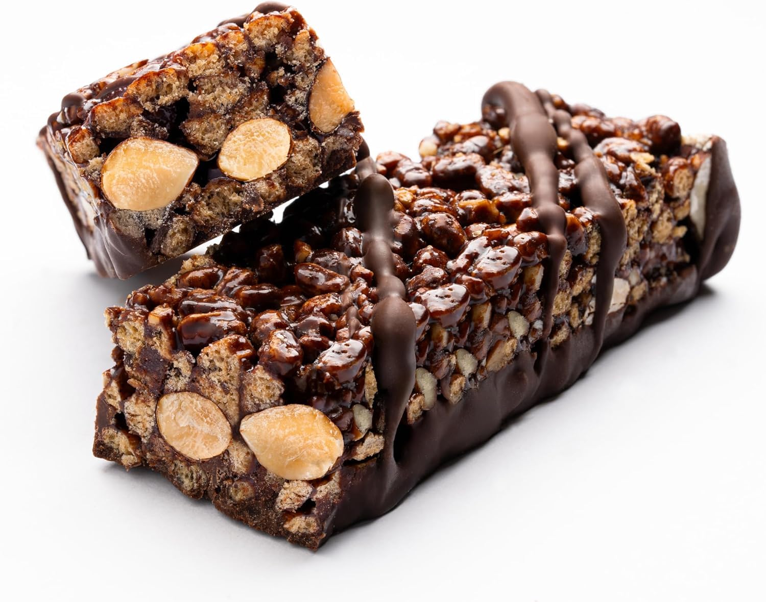Dinamic Protein- Barritas de Proteína- Chocolate Negro y Frutos Secos- 12g de Proteína por Barrita- Con Probióticos y Fibra- Caja de 12 Unidades- Sin Gluten