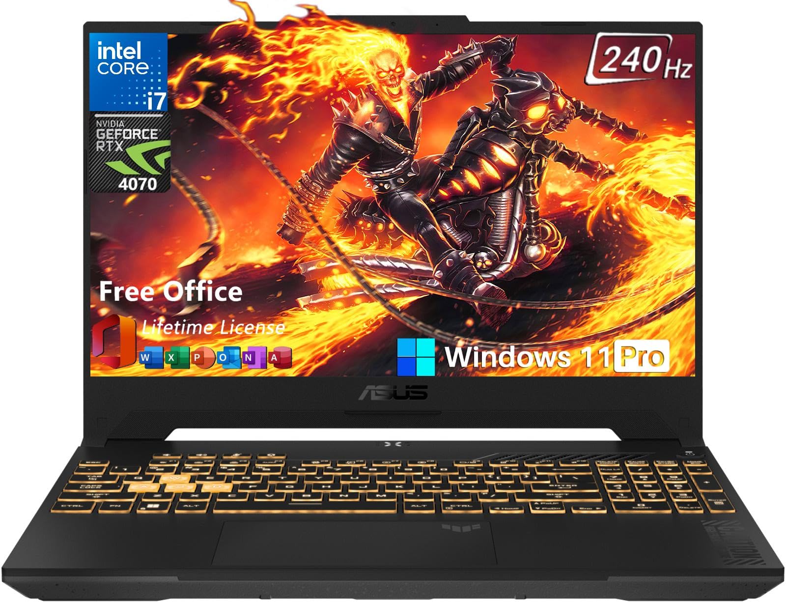 Amazon.com: ASUS TUF F17 Gaming Laptop RTX 4070, Intel i7-13620H